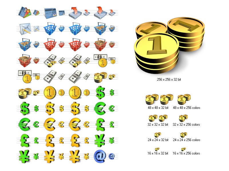Click to view Financial Icon Library 4.3 screenshot