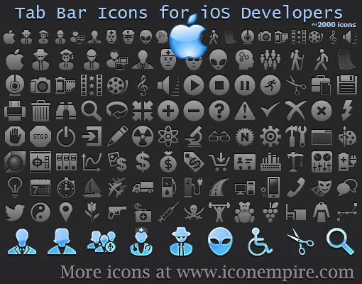 Tab Bar Icons for iOS Developers software